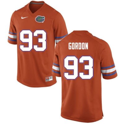 Men's Florida Gators #93 Moses Gordon NCAA Nike Orange Authentic Stitched College Football Jersey QKF8262YC